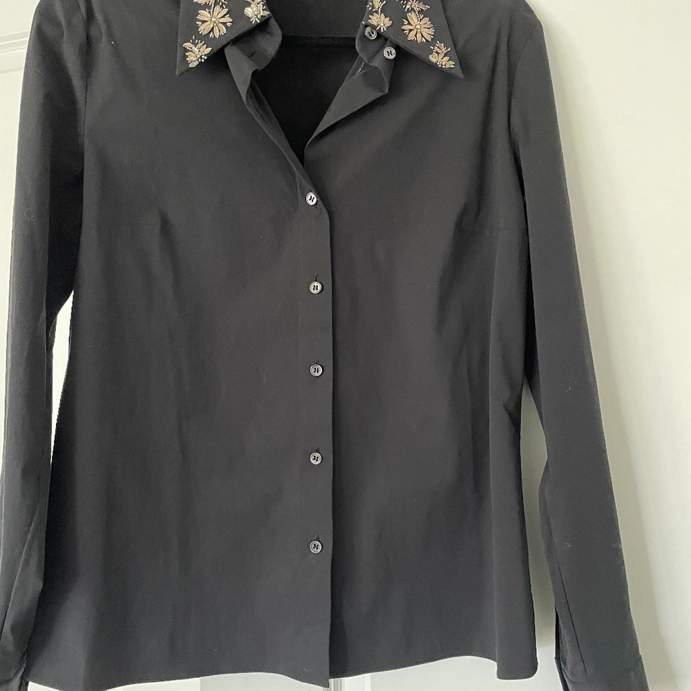 Michael Kors Collection Embellished Blouse, size 10